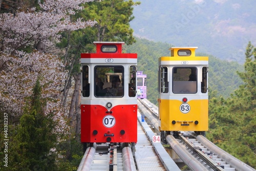 Capsule train in Busan, Korea