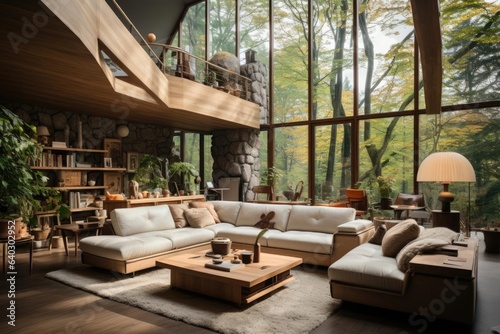 scandinavian modern house interior living room