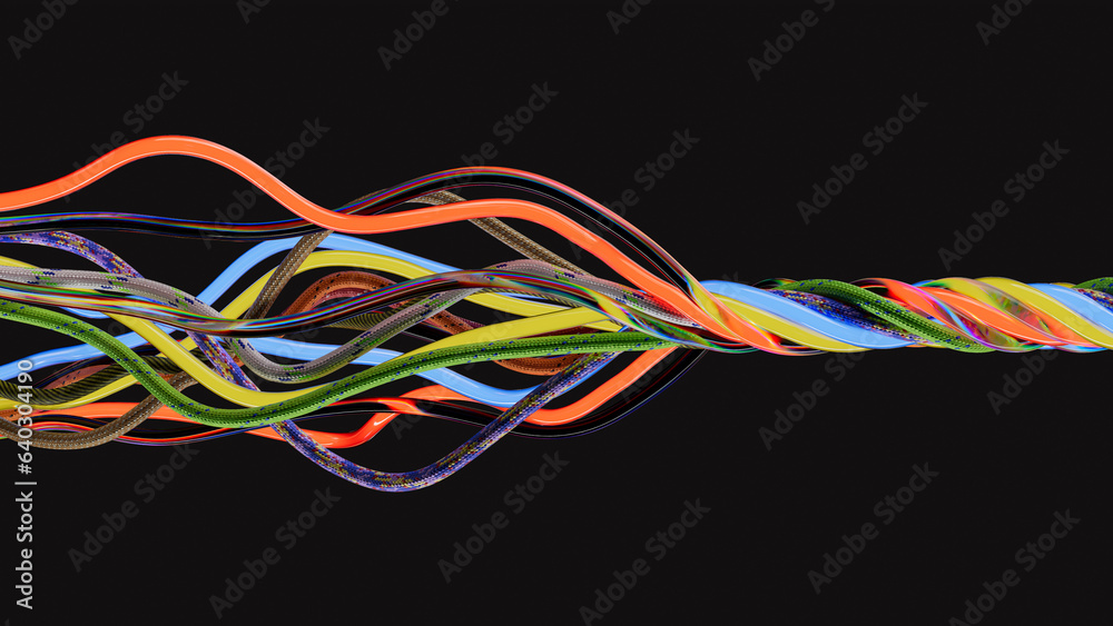 Cable flow technology and communication connection Cable flow technology and communication connection