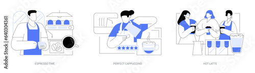 Coffee culture isolated cartoon vector illustrations se