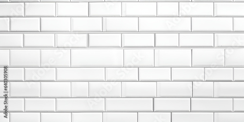 Seamless white wall tiles. Pattern, brick texture for background