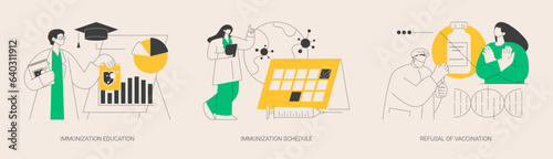 Public health abstract concept vector illustrations.