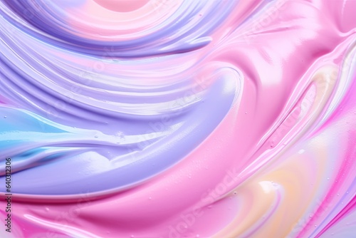 Texture of liquid paint or cosmetics in pastel colors.