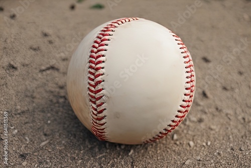 baseball on the ground
