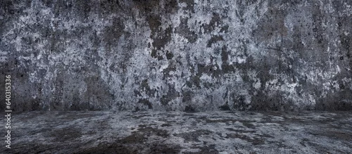 Obraz  tło do prezentacji produktu, betonowa szara ściana z podłogą jako tło