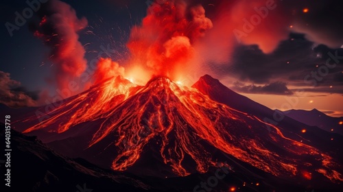 Fury of Nature - Volcano Eruption photo