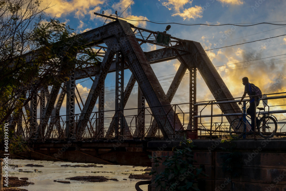 Metal structure of the Marechal Hermes Bridge