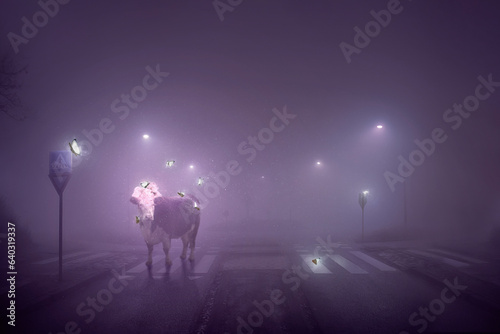 Cow in the night © Elianne
