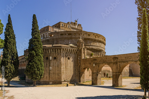 Fototapeta Castel Sant'Angelo, former Mausoleum of Hadrian, in Rome