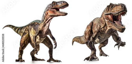 T Rex tyrannosaurus rex Collection of Dinosaurs Isolated on transparent background