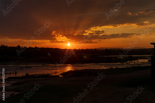 Sunset on the São Francisco River in Buritizeiro