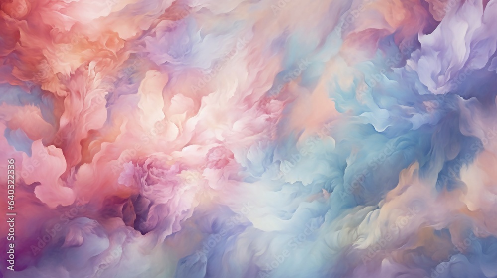 Fototapeta premium A pastel themed wallpaper with soft dreamy shades