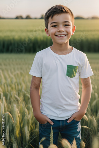 Cute Kid Photoshoot In field 