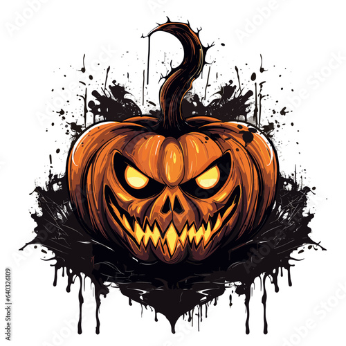 Neon Halloween T-Shirt Vector, Illustration