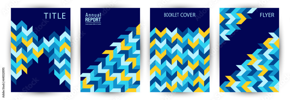 Business publication front page layout set A4 design. Minimalist style trendy pamphlet template set Business publication front page layout set A4 design. Minimalist style trendy pamphlet template set