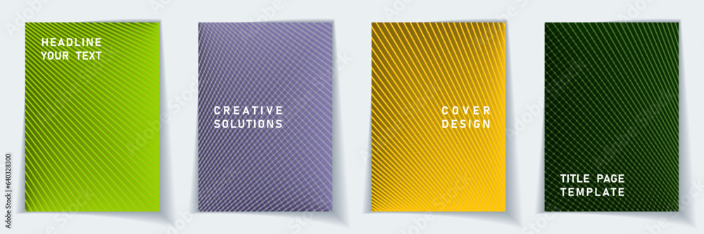 Crossed lines halftone cover page templates batch Crossed lines halftone cover page templates batch