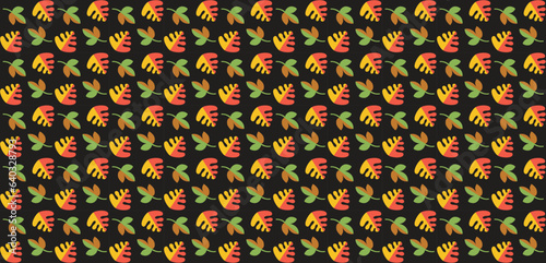 The abstract design. Colourful leaves abstract background vector.