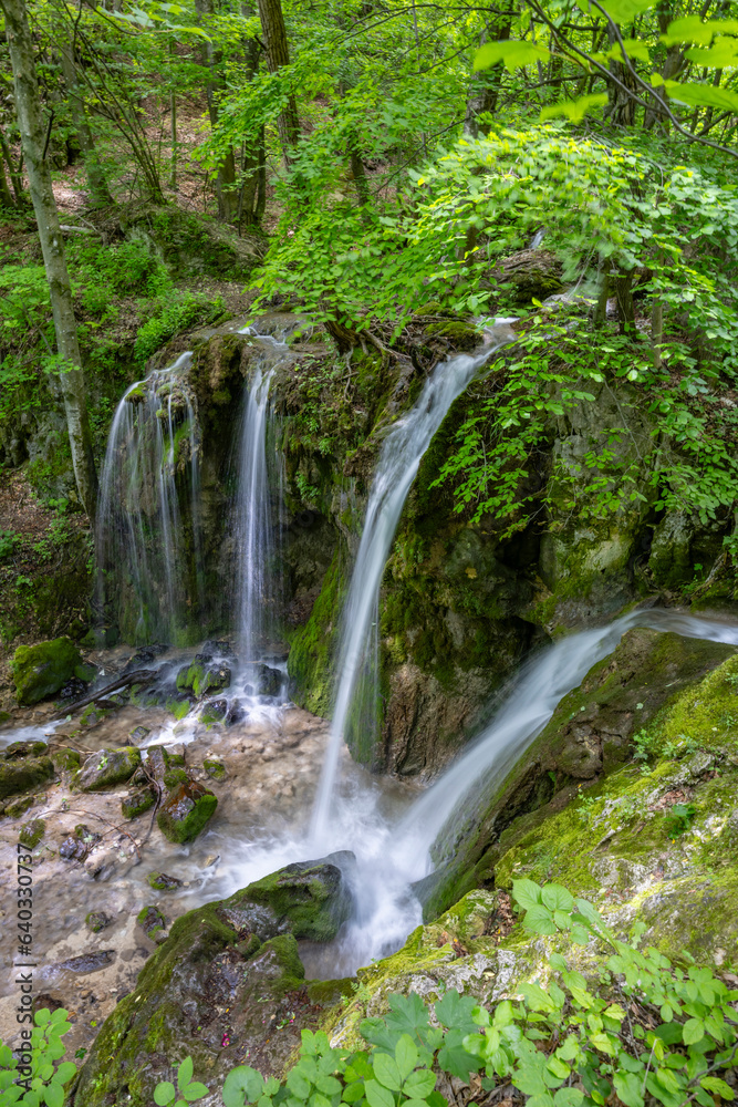 Hajsky waterfall, National Park Slovak Paradise, Slovakia