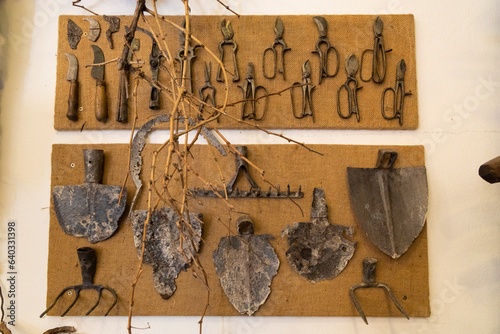 old agricultural utensils, Mor, Hungary