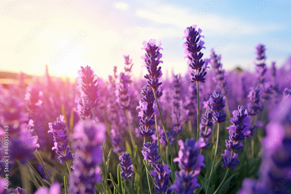 Beautiful lavender field at sunset.generative ai
Beautiful lavender field at sunset.generative ai