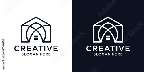 house real estate logo design luxury, modern, simple