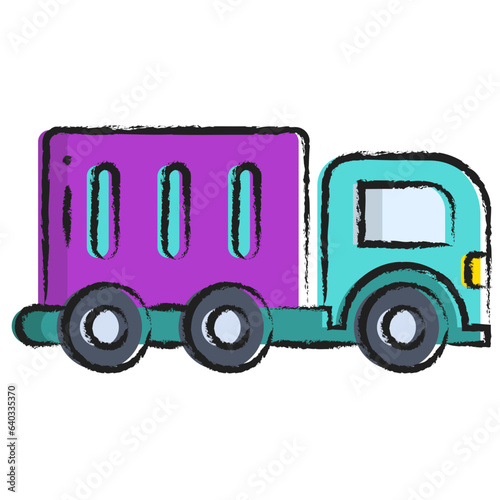 Hand drawn tipper icon