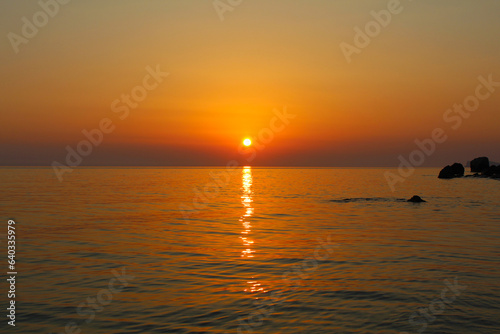 Adriatic Serenade  Captivating Sunset Over the Sea