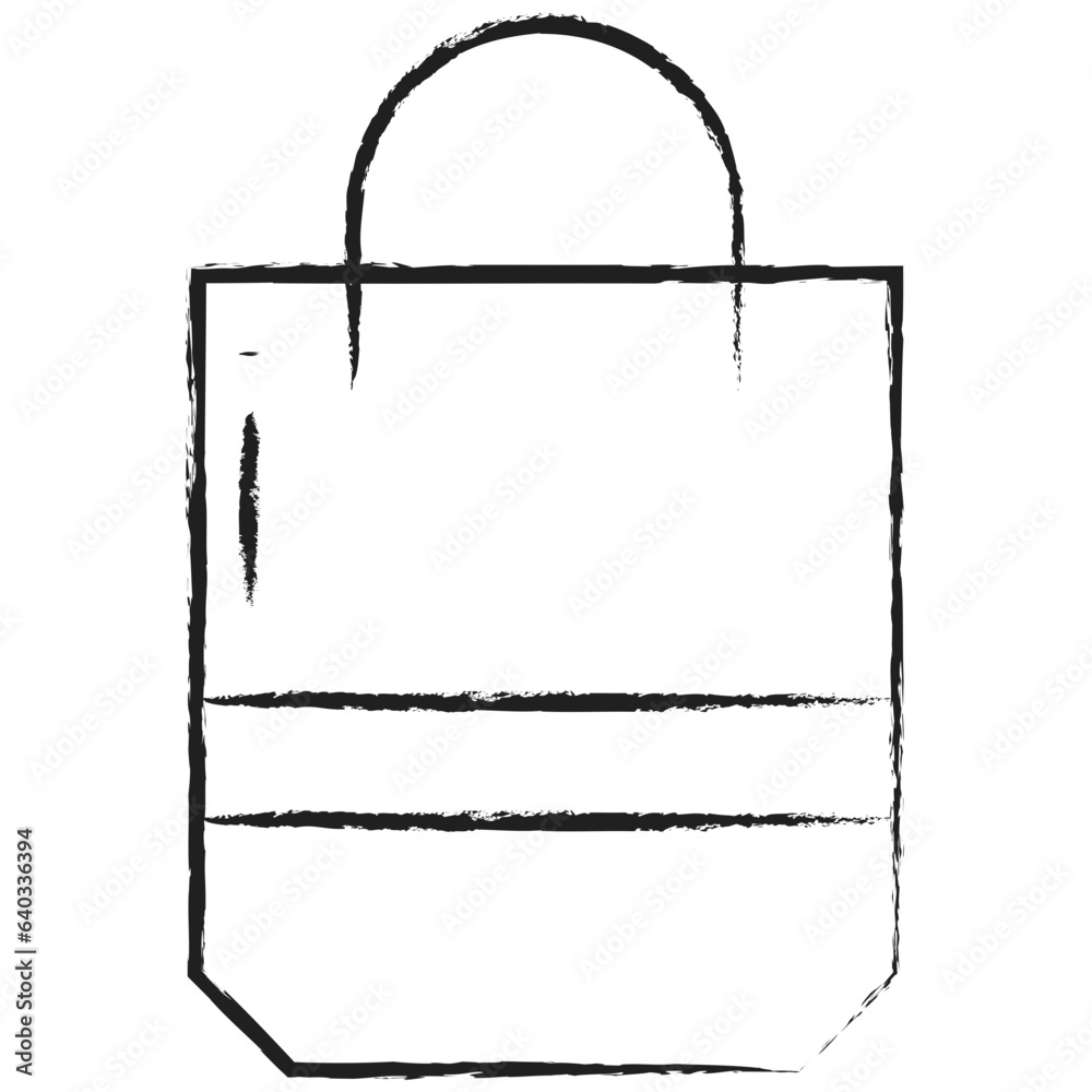 Hand drawn Handbag icon