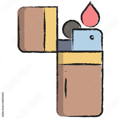 Hand drawn Lighter icon