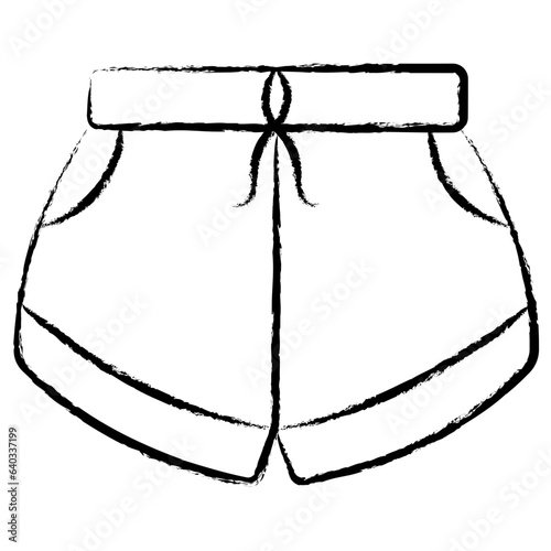 Hand drawn Shorts icon