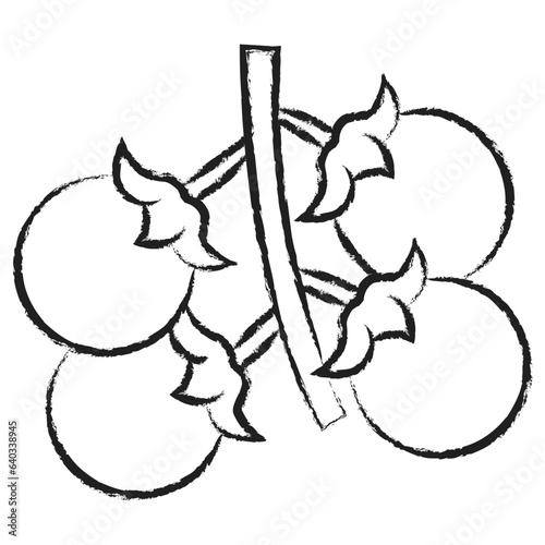 Hand drawn Cherry tomatos icon