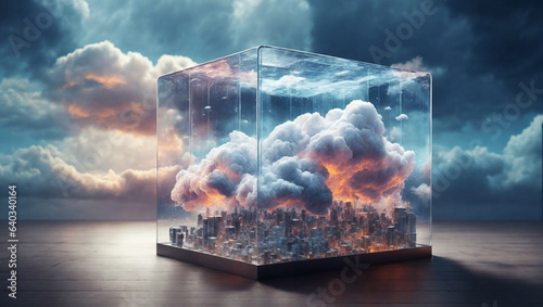 Cubical Reverie: Captured Cloudscapes by AI