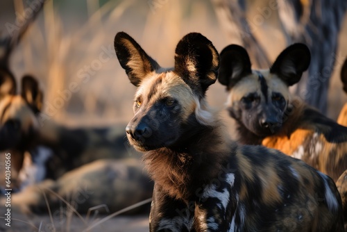 African wild dogs is a wild canine which is a native species to sub-Saharan Africa. Generative AI