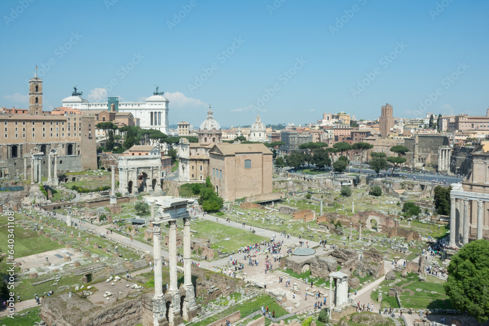 hilltop view of the city of rome