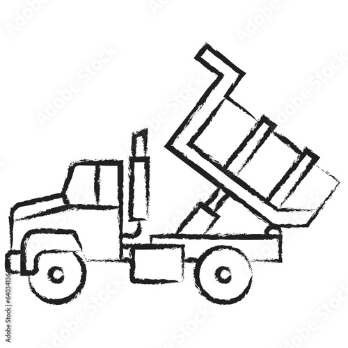 Hand drawn Loading truck icon