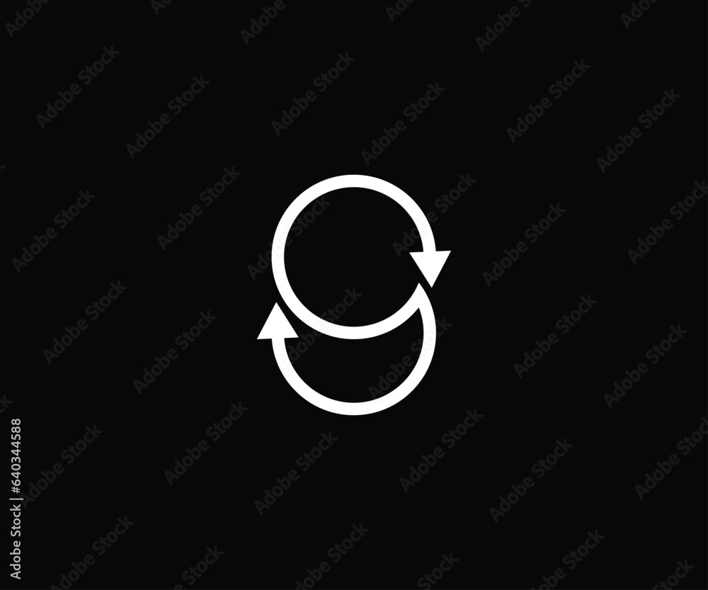 Creative Arrow finance logo refresh vector icon Creative Arrow finance logo refresh vector icon
