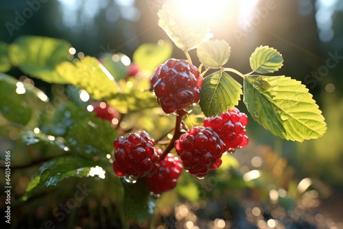 berries of a raspberry