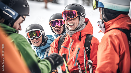 He teaches ski lessons to students, demonstrating his expertise.