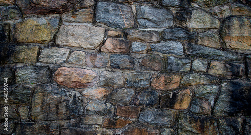 monumental wall from big old stones