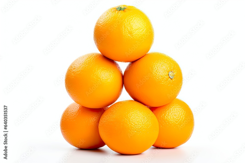 Sweet Stack: 6 Juicy Navel Oranges Isolated on White Background - Healthy Fruit Snack High in Fiber, Fructose, and Colorful Deliciousness Sweet Stack: 6 Juicy Navel Oranges Isolated on White Background - Healthy Fruit Snack High in Fiber, Fructose, and Colorful Deliciousness