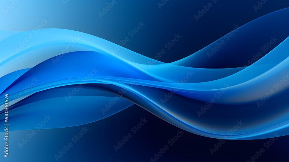 Obraz premium blue curve abstract background wallpaper