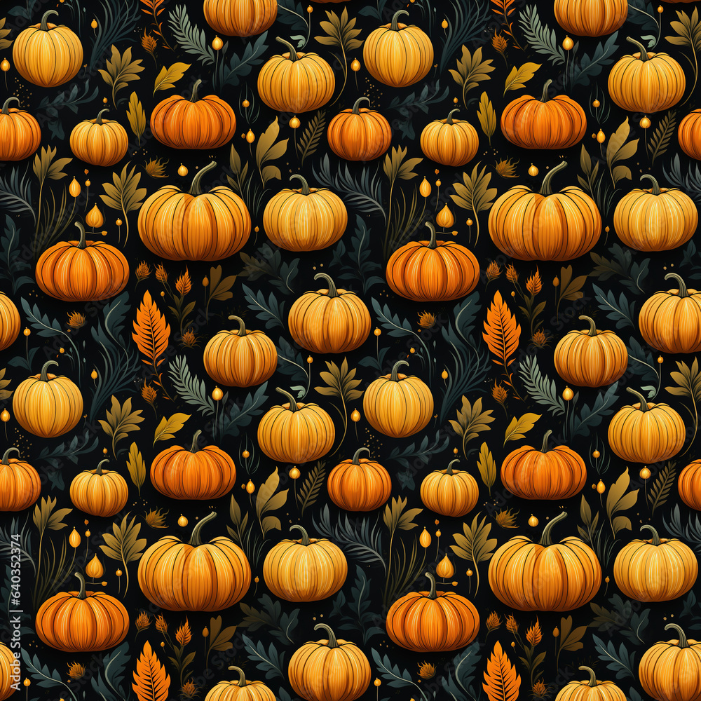 Autumn (Fall) Seamless Pattern with Pumpkins | Digital Paper | Scrapbooking Paper | Printable | High Quality | 12x12 inches | 300 DPI Autumn (Fall) Seamless Pattern with Pumpkins | Digital Paper | Scrapbooking Paper | Printable | High Quality | 12x12 inches | 300 DPI