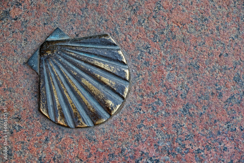 Camino de Santiago road sign