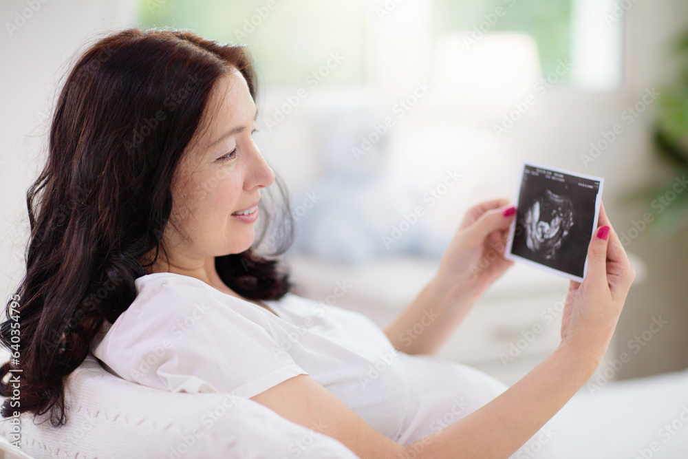 Pregnant woman at home. Young expecting mother. Pregnant woman at home. Young expecting mother.