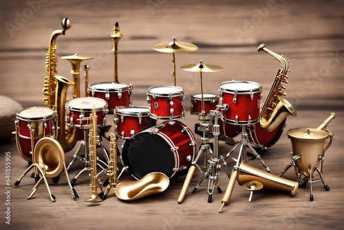 drum kit on the stage, musical band, 