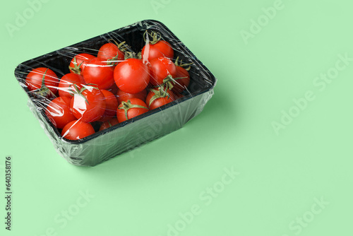 Plastic container of fresh ...
