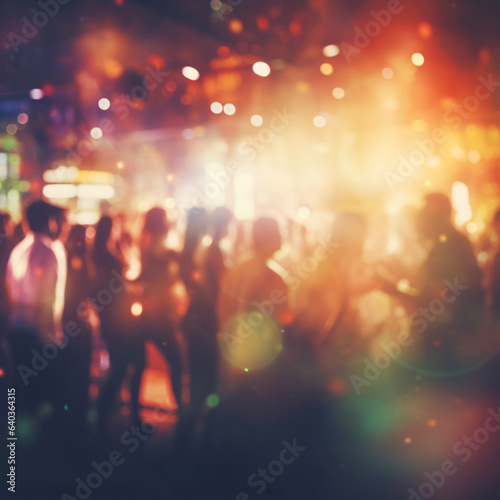 People at a party - blurred background