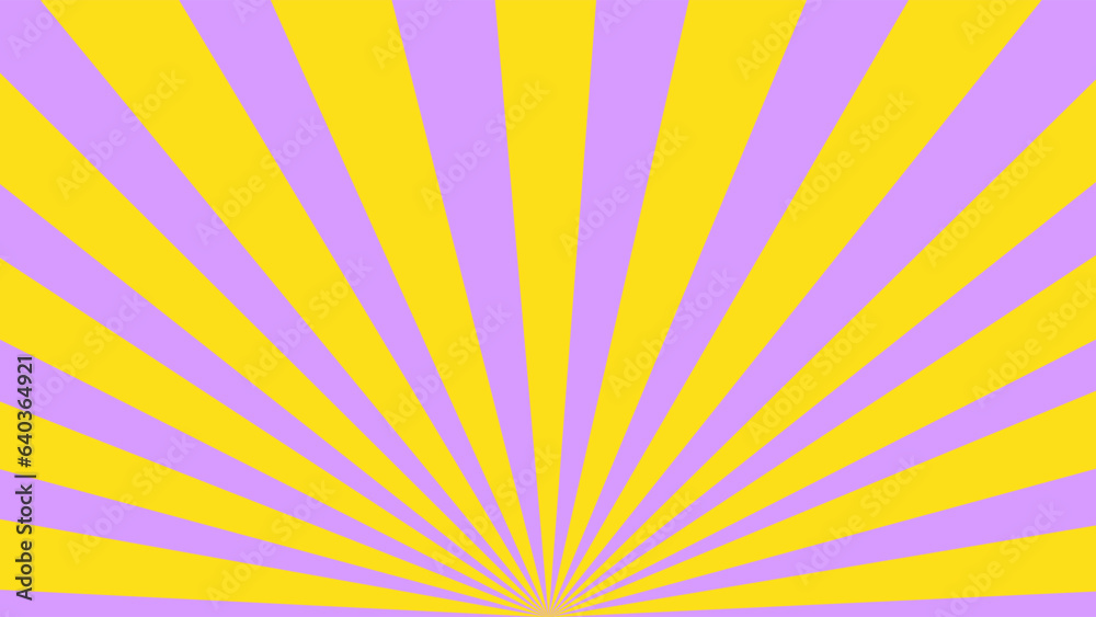 Purple and yellow background with rays