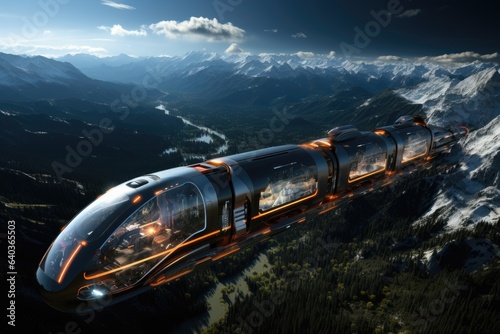 Future of travel, space tourism train