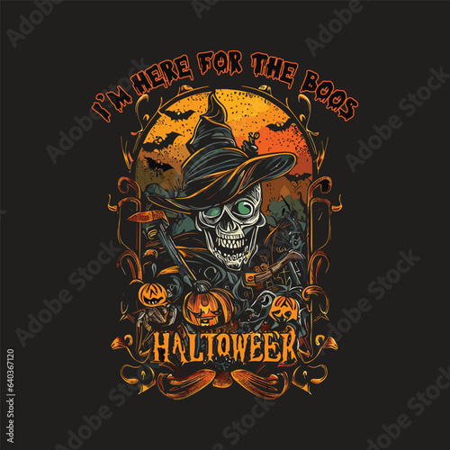 Halloween t-shirt Design. I teach the cutest pumpkins in the patch. creative halloween t shirt Design. Pumpkin shirt Vector Graphics Professional halloween T-shirt template